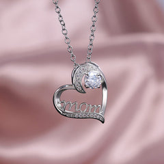 Heart-Shaped Mom Necklace