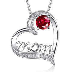 Heart-Shaped Mom Necklace