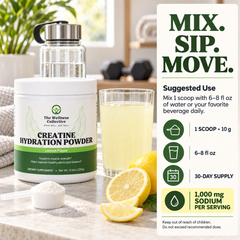 Creatine Hydration Powder Lemon - Mix. Sip. Move.