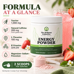 Energy Powder Strawberry Shortcake - Formula At A Glance
