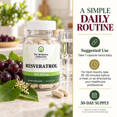 Resveratrol 50% 600mg - A Simple Daily Routine