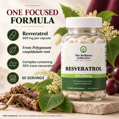Resveratrol - One Focused Formula infographic